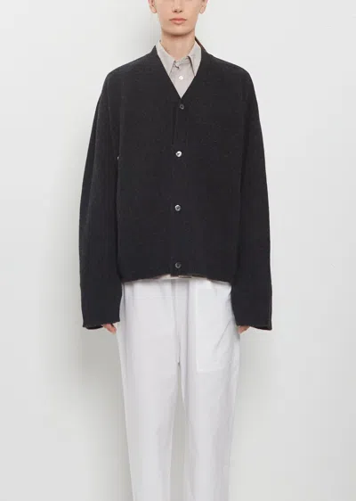Sofie D'hoore Meroe 2-ply Superfine Wool Cardigan In Anthracite