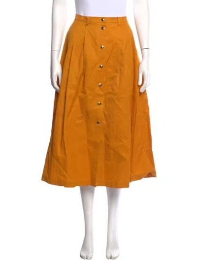 Pre-owned Sofie D'hoore Midi Length Skirt In Orange