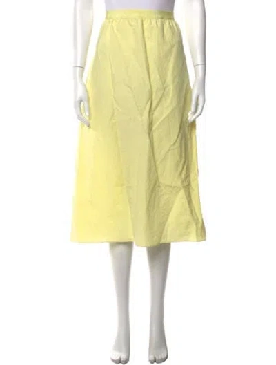 Pre-owned Sofie D'hoore Midi Length Skirt In Yellow