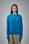 Sofie D'hoore Mito Cropped Cardigan Merinos In Blue