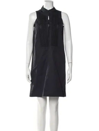 Pre-owned Sofie D'hoore Mock Neck Knee-length Dress In Gray