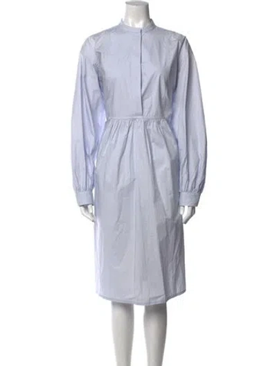 Pre-owned Sofie D'hoore Mock Neck Midi Length Dress In Purple