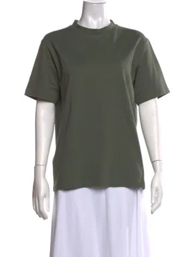 Pre-owned Sofie D'hoore Mock Neck Short Sleeve T-shirt In Green