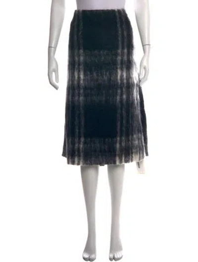 Pre-owned Sofie D'hoore Mohair Midi Length Skirt In Black