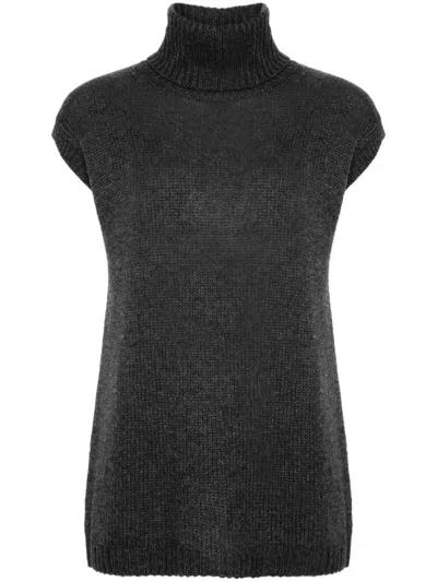 Sofie D'hoore Mole Vest In Charcoal Melange