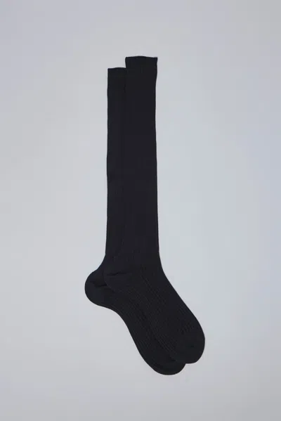 Sofie D'hoore Mono-coloured Knee-high Socks Monocolour 2 In Black