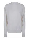 Sofie D'hoore Muscat Long Sleeve Crew Neck Pullover In White