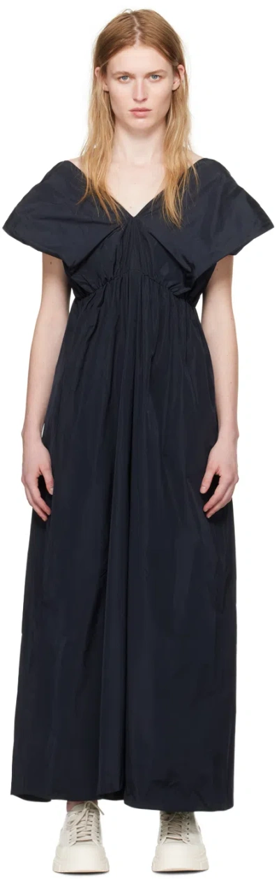 Sofie D'hoore Navy Diabolo Midi Dress In Midnight