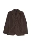 Sofie D'hoore Notched-lapel Button-up Blazer In Brown
