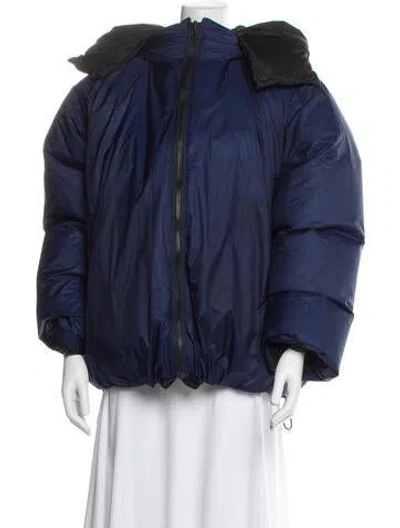 Pre-owned Sofie D'hoore Nylon Down Coat In Blue