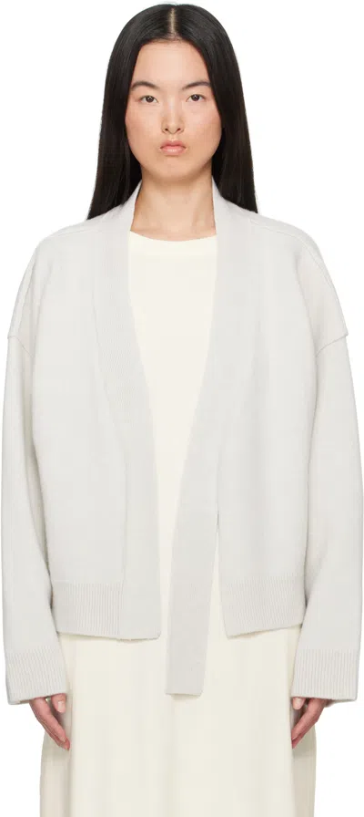 Sofie D'hoore Off-white Margot Cardigan In Pearl Melange