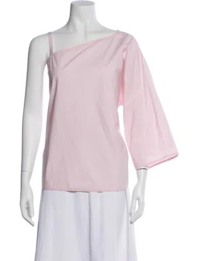 Pre-owned Sofie D'hoore One-shoulder Three-quarter Sleeve Top In Pink