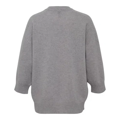 Sofie D'hoore Oversized 3/4 Sleeve Top In Gray
