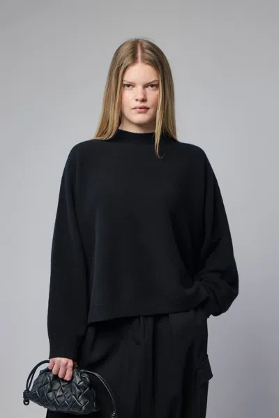 Sofie D'hoore Oversized Boxie Pullover L/sl C/neck In Black