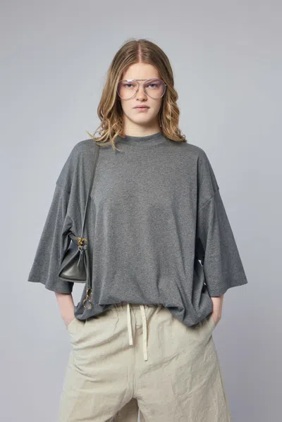 Sofie D'hoore Oversized T-shirt S/sl C/neck In Gray