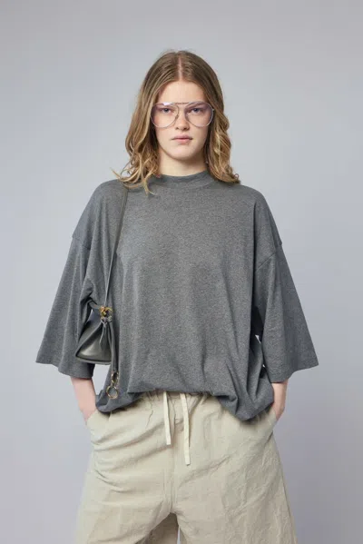 Sofie D'hoore Oversized T-shirt S/sl C/neck In Gray