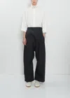 Sofie D'hoore Pack Side Zip Cotton Pant In Black