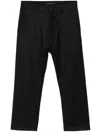 Sofie D'hoore Pipers Cotton Tapered Trousers In Black