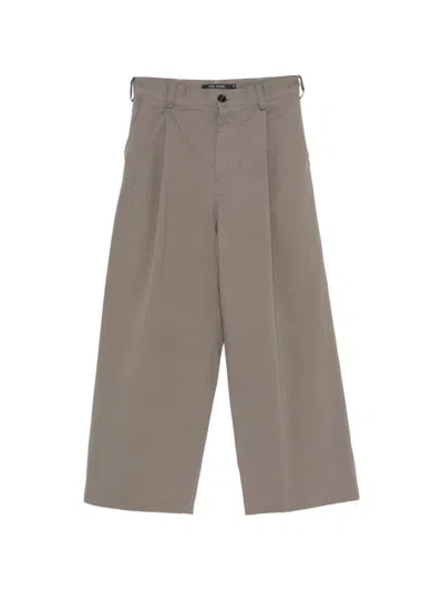 Sofie D'hoore Pasadena Pleated Wide-leg Trousers In Gray