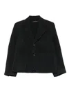 Sofie D'hoore Patch-pocket Three-button Jacket In Black