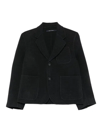 Sofie D'hoore Patch-pocket Three-button Jacket In Black