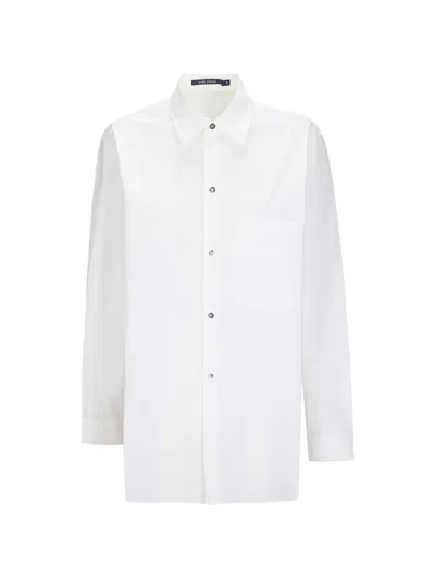 Sofie D'hoore Patch-pocket Long-sleeve Shirt In White