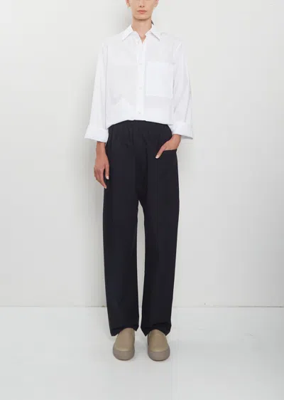 Sofie D'hoore Paz Brushed Cotton Voile Pants In Black