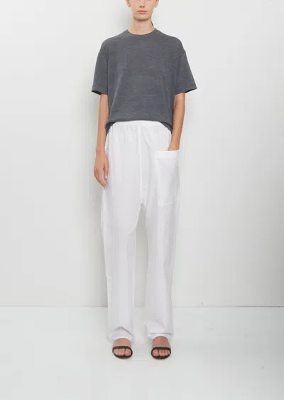 Sofie D'hoore Paz Brushed Cotton Voile Pants In White