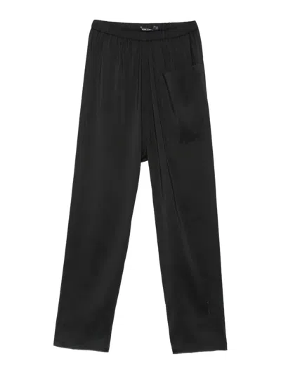 Sofie D'hoore Pdz Silk Trousers In Black