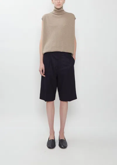 Sofie D'hoore Pim Light Woolen Felt Shorts In Sailor