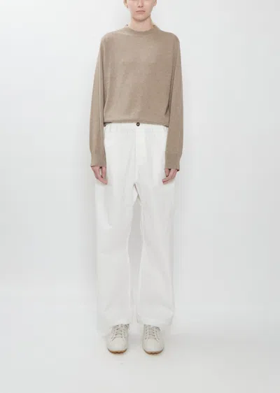 Sofie D'hoore Pinot Winter Cotton Pants In Neutral