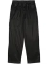 Sofie D'hoore Pipers Cotton Tapered Trousers In Black