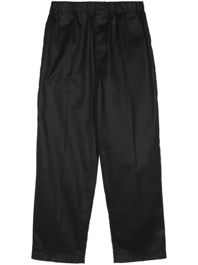 Sofie D'hoore Pipers Cotton Tapered Trousers In Grey
