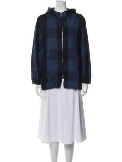 Pre-owned Sofie D'hoore Plaid Print Jacket In Blue