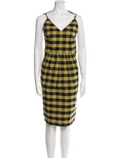 Pre-owned Sofie D'hoore Plaid Print Knee-length Dress In Multi