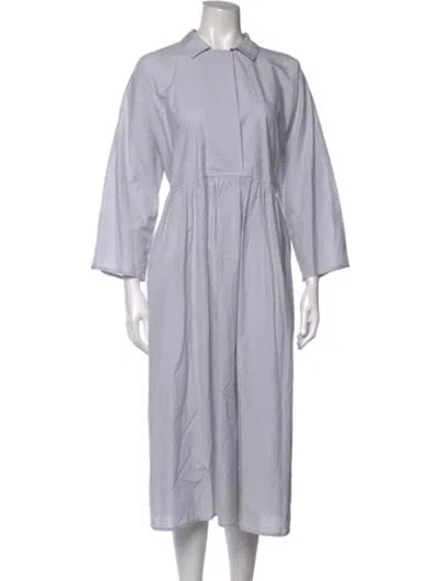 Pre-owned Sofie D'hoore Plaid Print Midi Length Dress In Grey