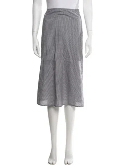 Pre-owned Sofie D'hoore Plaid Print Midi Length Skirt In Black