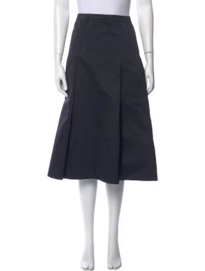 Pre-owned Sofie D'hoore Pleated Accents Knee-length Skirt In Blue