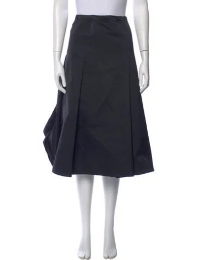 Pre-owned Sofie D'hoore Pleated Accents Knee-length Skirt In Blue