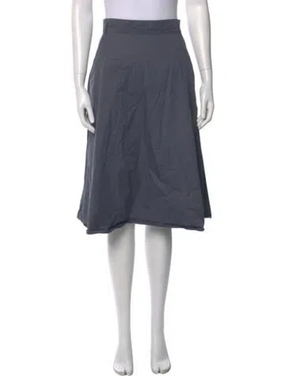 Pre-owned Sofie D'hoore Pleated Accents Knee-length Skirt In Gray
