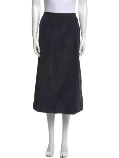 Pre-owned Sofie D'hoore Pleated Accents Midi Length Skirt W/ Tags In Black