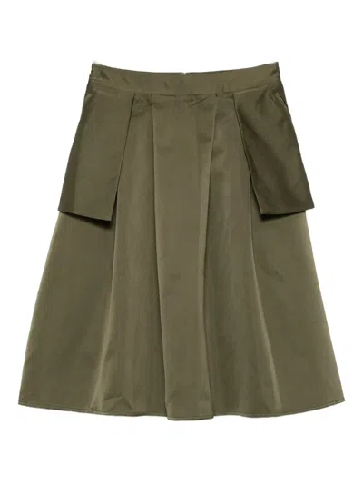 Sofie D'hoore Pleated Skirt In Green