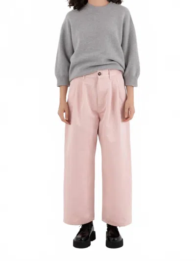 Sofie D'hoore Polk Satin Cargo Pant In Petal In Pink