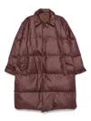 Sofie D'hoore Quilted Button-fastening Coat In Brown