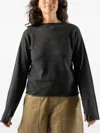 Sofie D'hoore Raw-edge Long-sleeve Sweater In Black