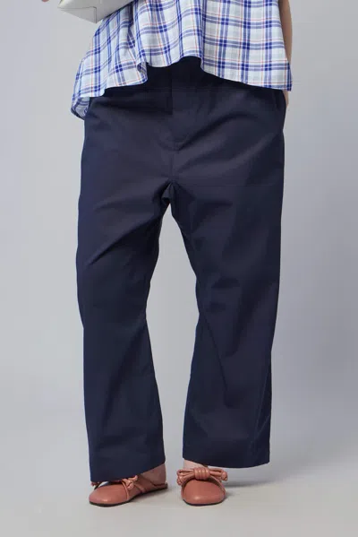 Sofie D'hoore Relaxed Low Crotch Pant In Blue