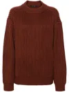 Sofie D'hoore Ribbed Sweater In Brown
