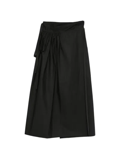 Sofie D'hoore Sakina Wrap-style Gathered Skirt In Black