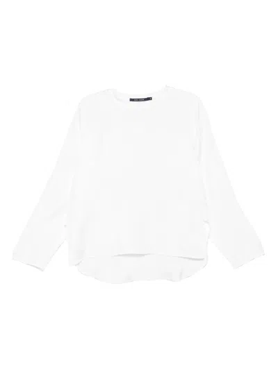 Sofie D'hoore Satin Long Sleeve Blouse In White
