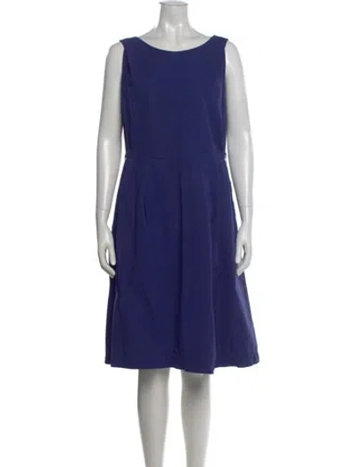 Pre-owned Sofie D'hoore Scoop Neck Knee-length Dress In Blue